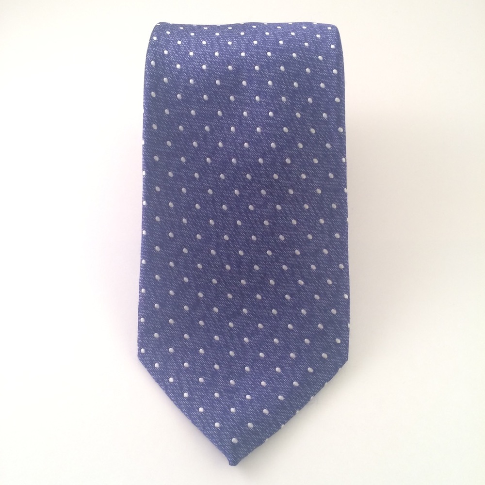 Perry Ellis Blue and White Dot Men's Tie